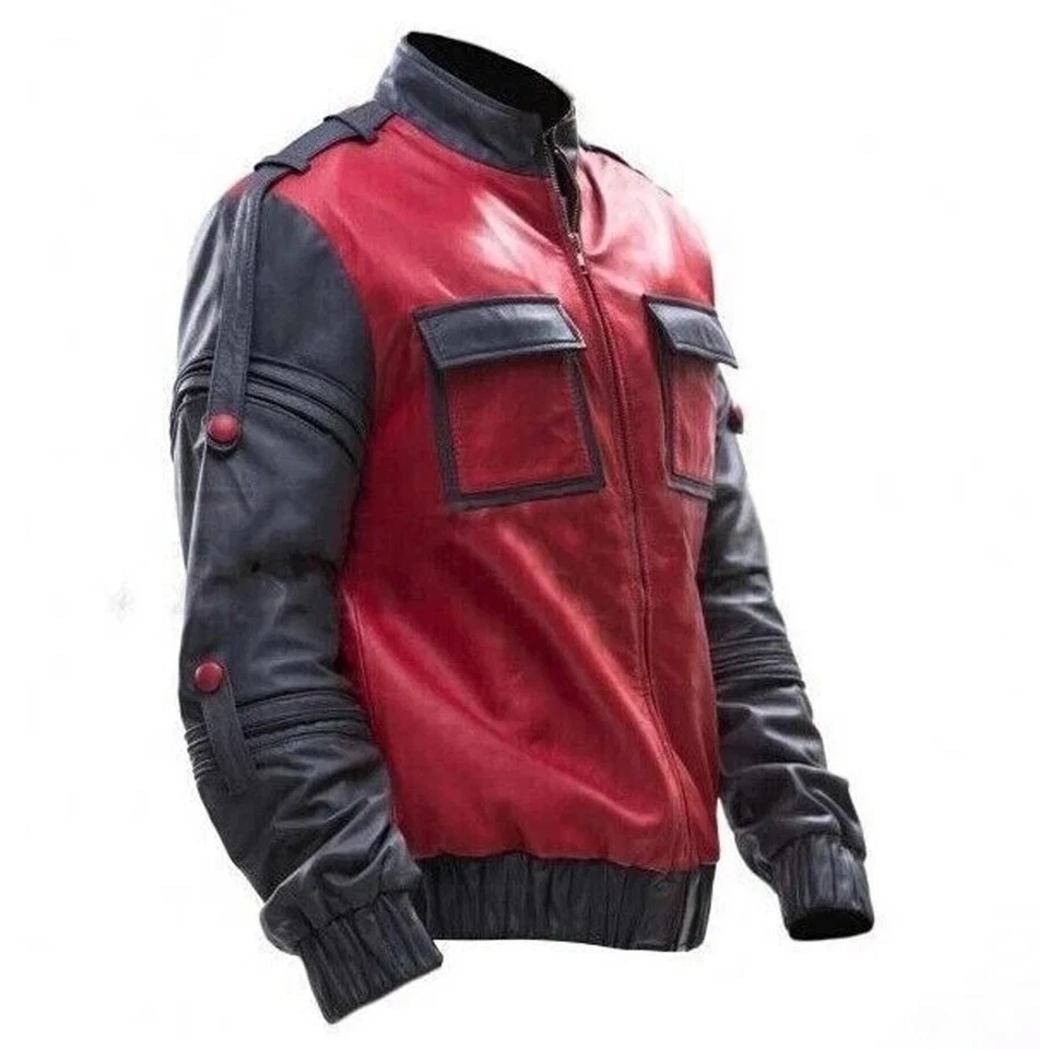 Marty McFly Leather Jacket | Back to the Future Part II Michael J. Fox jacket - Image 3 of 4