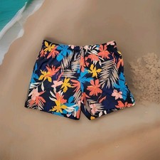 Mens George Tropical Hawaiian Floral Swim Board Lined Shorts Trunks XL 40 42