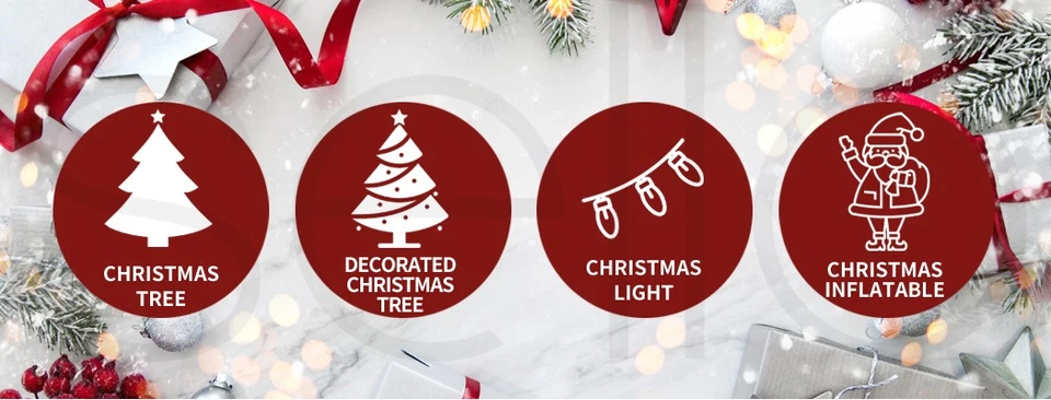 Santaco Slim LED Christmas Trees with Lights 8 Flash Mode 1.5m 1.8m 2.1m 2.4m - image 2 of 4