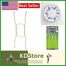 Heavy Duty Brass Plate Hanger 8-11 Inch Wall Mount for Decorative Porcelain