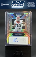 2024 Panini Prizm Draft Picks #SS-DES Daijun Edwards Sen. Signatures Silver