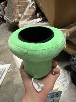 Super Mario Bros. Green Warp Pipe Official Plush Toy