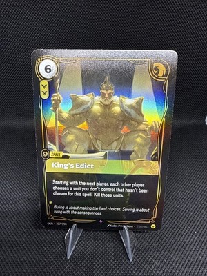 King's Edict | 237/298 | Riftbound | Origins | Foil | 50% off 2nd Card ...