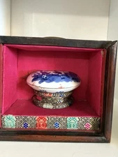 Antique Chinese blue and white ink pad box