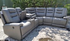 Halifax Electric Corner Recliner Sofa Grey, Beige or Black colours available