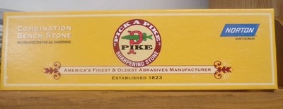 NEW NORTON JB8 8 IN PICK A PIKE COMBINATION BENCH SHARPENING STONE COARSE/ FINE