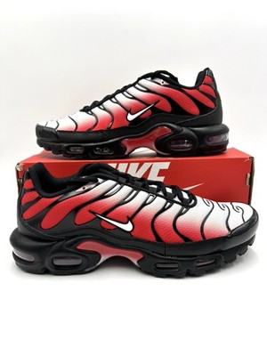 Nike Air Max Plus Pure Platinum University Red Black White DM0032-017 Men s Sz 8