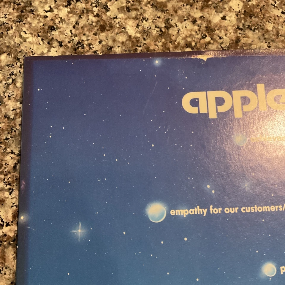 11.5x16.5 VTG Apple Computer Values Poster - Image 3 of 4