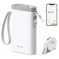 Nelko Label Maker Machine with Tape, P21 Bluetooth Label Printer, Wireless Mi...