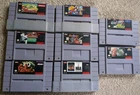 8 Game Lot Super Nintendo SNES Super NES Games Different Original Vintage Works