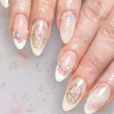 1 Box Easy Apply False Nail Quick Installation Not Require Tools Press On Nail