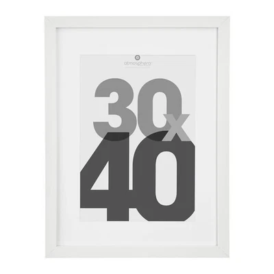 Cadre Photo Bois 30x40cm Blanc - Photo 1/3