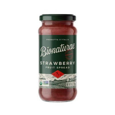 Bionaturae Organic Strawberry Fruit Spread  Jelly Organic, NonGMO, USDA Certi...