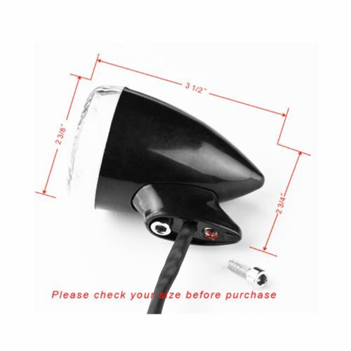 41mm Black Motorcycle LED Turn Signal Indicator Light Harley Bullet bobber racer - Picture 3 of 4
