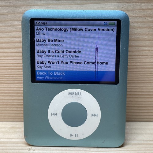 1002 Songs Apple iPod Nano 3rd Generation Model A1236 8GB Light Blue - Picture 11 of 19