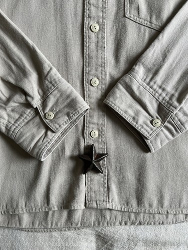 Levi's Army Shirt M Vintage USAF 2001 Airforce Military Style Lightweight Twill - Imagen 7 de 21