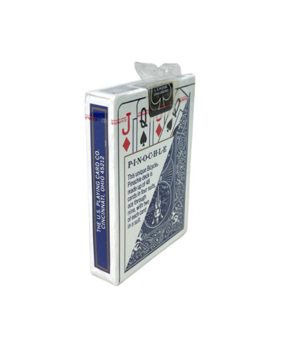Carte da gioco Bicycle PINOCHLE indice standard 48 carte trucchi magici 1 mazzo NUOVE - Foto 3 di 3