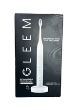 Gleem Rechargeable Electric Toothbrush in Pearl, Quiet Motor, Timer, 2 Modes