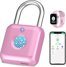 fingerprint padlock Phone Watch App for Gym Locker , School, Suitcase,office