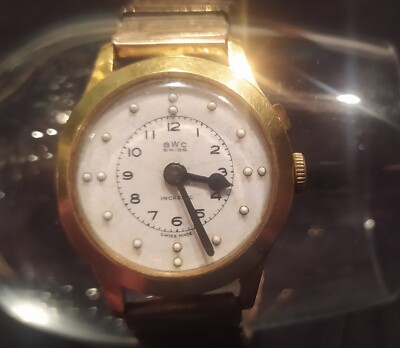 Blinden  Armbanduhr   Incabloc  BWC Swiss  made  