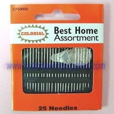 Best Home Hand Needle Assortment 25 Needles Colonial