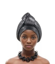 Nigerian Auto Gele Headtie African Women Hat Turban Hijab Twist Knot Bonnet Cap