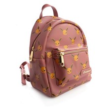 Pokemon Eevee Backpack for girl cherry school children Eco leather gift idea