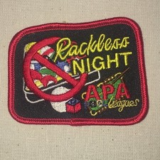 APA Leagues Rackless Night Patch - American Poolplayers Association