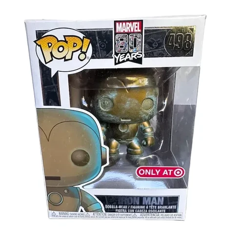 Funko Pop! Vinilo: Iron Man dorado cromado Marvel #498 NUEVO