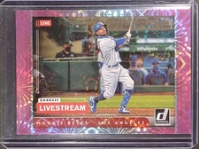 2021 Donruss Livestream Pink Fireworks Rainbow Refractor Mookie Betts #LS6 MT-MT