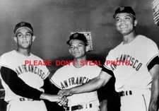 All 3 Alou Brothers in Outfield 9/15/63 - 5x7 Glossy Photo. San Francisco Giants