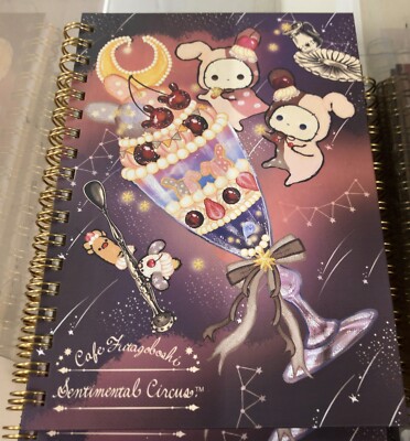 San-X Sentimental Circus B6SP Ring Notizbuch NY40601 (Late Night Parfait) Kos...