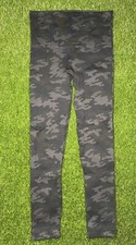 SPANX Camo Leggings Women's Size M Black Gray Camouflage RN 112121