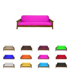 Coprimaterasso Futon Rosa Massello Full Size, Protezioni Letto, Copriletto, Coprimaterasso
