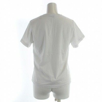Balenciaga T-Shirt Cut And Sew Short Sleeve Crew Neck Logo M White  