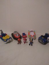 Lot Of Five Paw Patrol Vehicle And Three Dogs