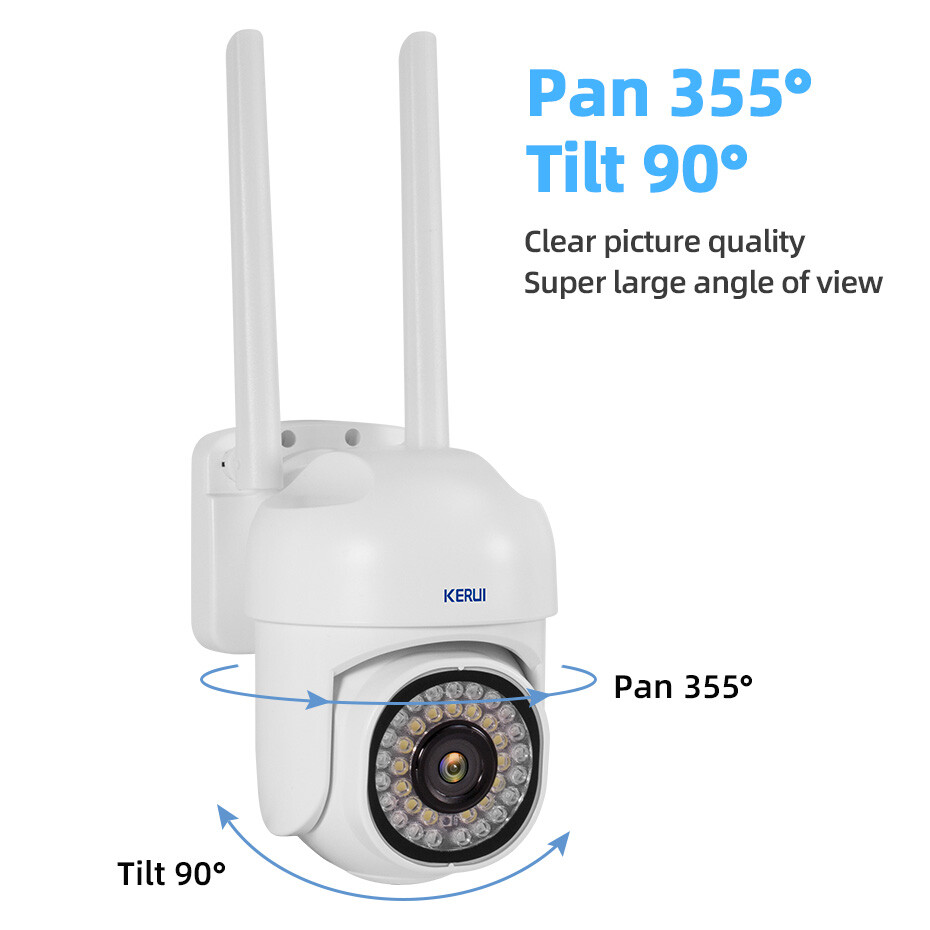 KERUI Home Camera Security System Night Vision 1080P 2MP Outdoor +32G Card