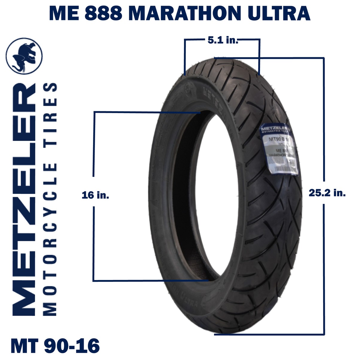 Metzeler ME 888 Marathon Ultra Front MT9016 72H Motorcycle
