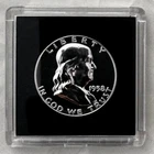 1958 FRANKLIN HALF DOLLAR, PREMIUM GEM, 90% SILVER, US MINT PROOF COIN