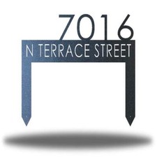 Custom Metal Address Yard Sign