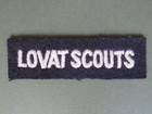 British Army 1950's / 1960's Lovat Scouts Shoulder Title