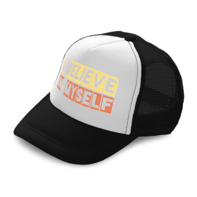 Kids Trucker Hat I Believe in Myself B Polyester Boys Caps & Girls Caps