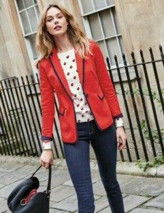 boden red blazer