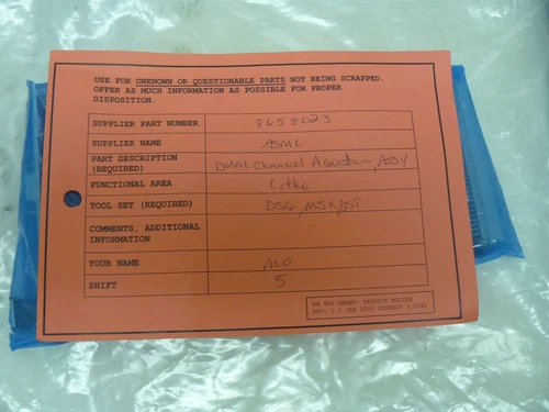 ASML 865-8023-004 01 dual channel acquisition assembly