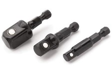 Titan Tools 12061 3 Piece Impact Stubby Socket Adapter Set