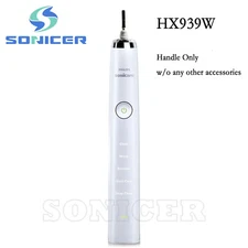 Philips Sonicare Classic DiamondClean Electric Toothbrush Handle HX939W White