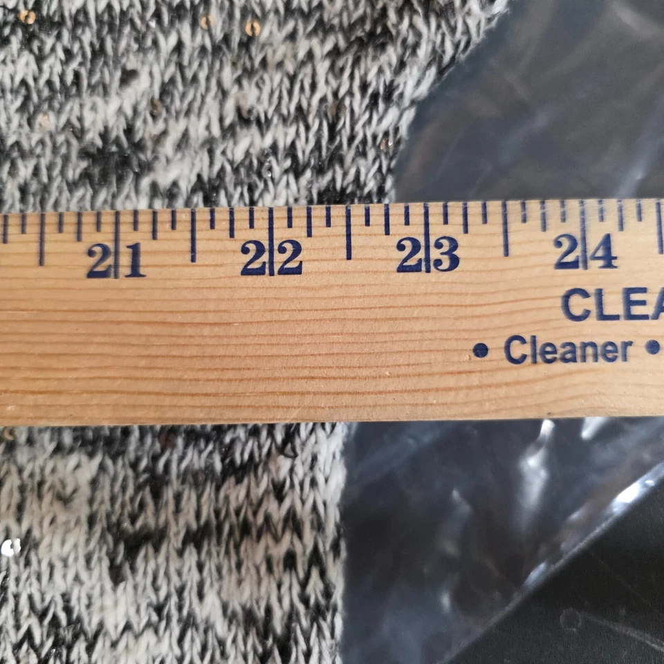 Suéter Top Rock and Republic Mujer XL Negro Blanco Lentejuelas Tejido Ropa de Salón Acogedor Foto 2 de 4