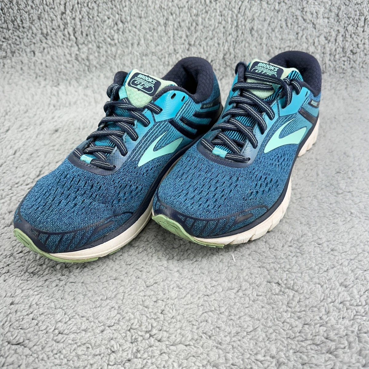 Brooks Adrenaline GTS 18 Flextra DNA Blue Athletic Running Shoes