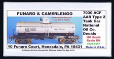 Funaro F&C 7030  NATIONAL OIL Co. NOX Tank Car AC&F ACF Type 2 NOX AB Brake