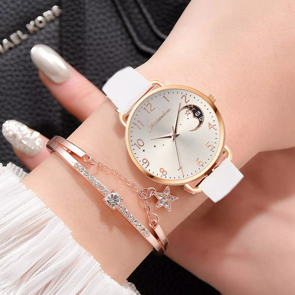 Ladies wrist watch leather strap new arrivals